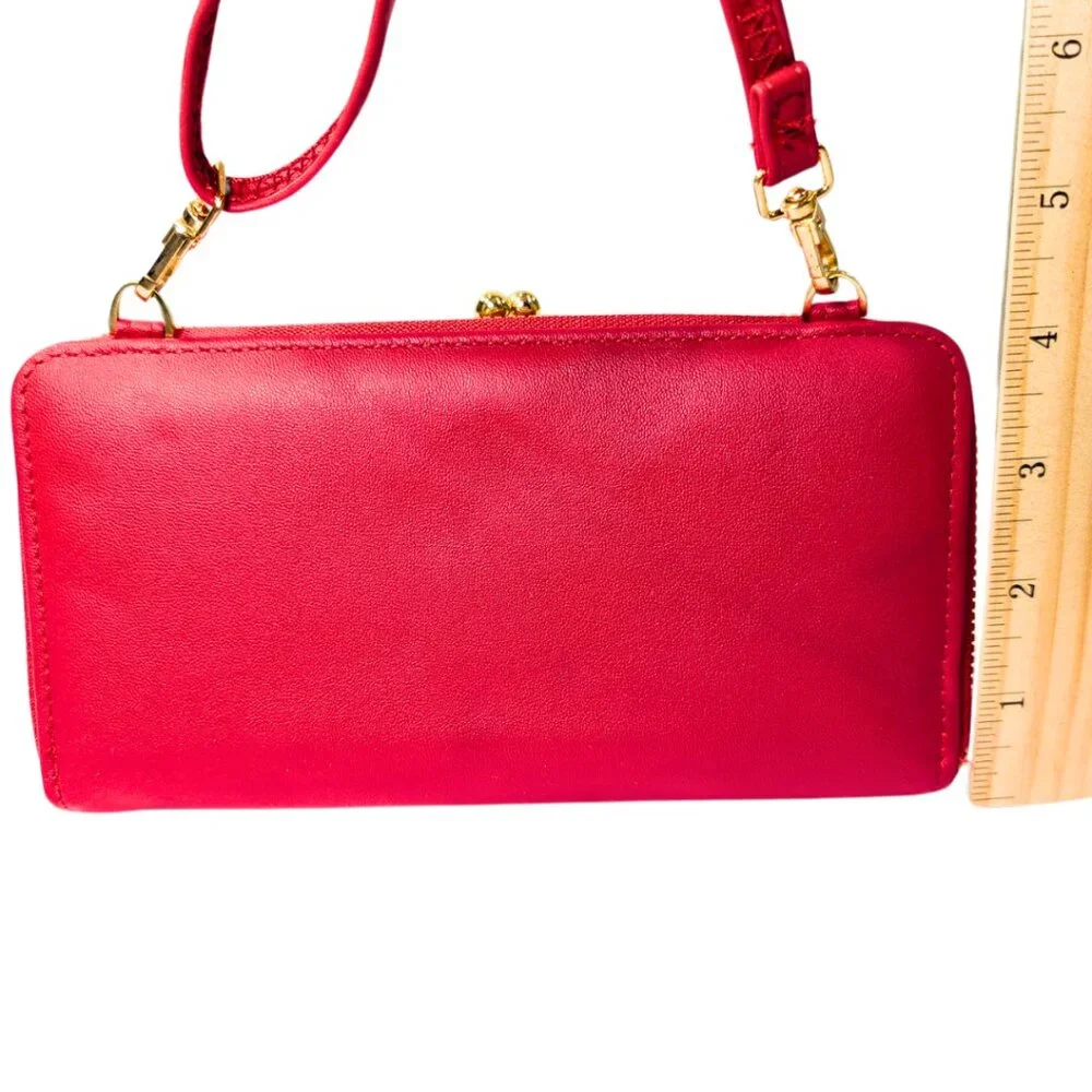 Purse Bundle - Coach Crosby Carryall Guess Mini Red Quilted Crossbody Wallet - Picture 7 of 12